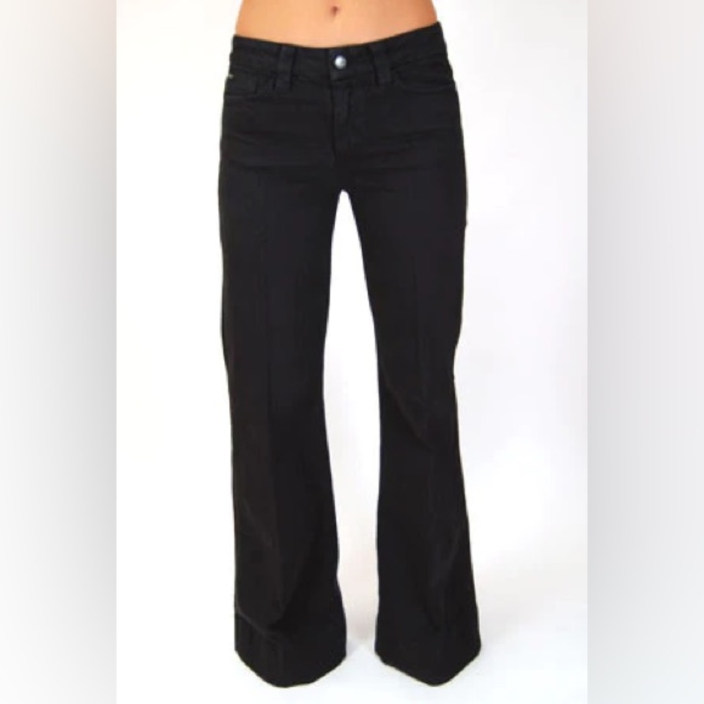 JOE’S JEANS Black Wide Leg Muse Fit Flare Jeans